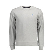 North Sails Gray Cotton Men Sweater