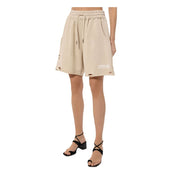 Comme Des Fuckdown Beige Cotton Short