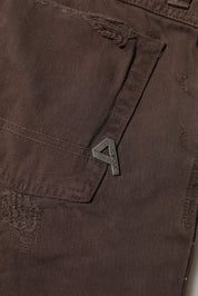 CYCLE Brown Cotton Low Waist Skinny Casual Jeans