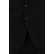 Dsquared² Black Fleece Wool Two-Piece Suit