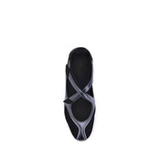 The Attico Black Polyethylene Ballet Flats