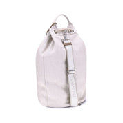 Prada White Cotton Backet Bag