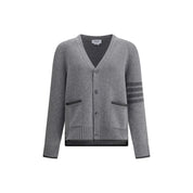 Thom Browne Gray Merino Wool Cardigan
