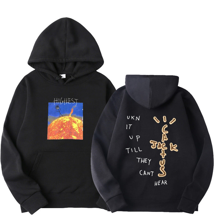 Travis Scott Sun Hoodies Men.