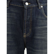 Alexander McQueen Blue Cotton Jeans Denim