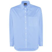Comme Des Fuckdown Blue Cotton Shirt