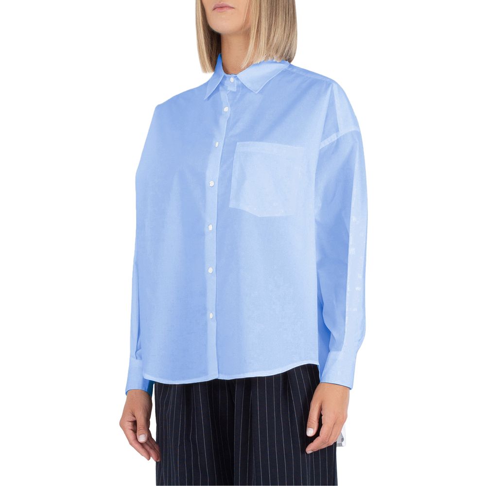Comme Des Fuckdown Blue Cotton Shirt