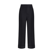 Valentino Black Wool Dress Pants