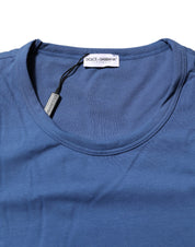 Dolce & Gabbana Blue Cotton Men Round Neck Underwear T-shirt