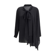 Balenciaga Black Silk Blouse