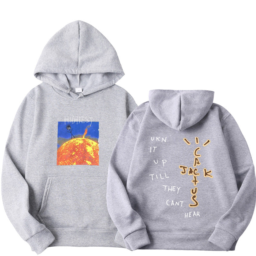 Travis Scott Sun Hoodies Men.