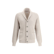 Brunello Cucinelli Beige Cotton Cardigan