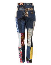 Dolce & Gabbana Multicolor Patchwork Skinny Denim Jeans