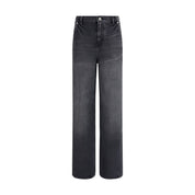Kenzo Black Cotton Straight-Leg Jeans