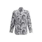Etro Gray Cotton Pattern Shirt