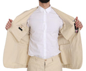 Romeo Gigli Beige Two-Piece Suit with Classic Elegance