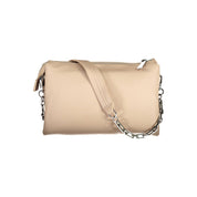 BYBLOS Beige Polyurethane Women Handbag