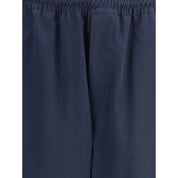 Prada Blue Cotton Casual Pants