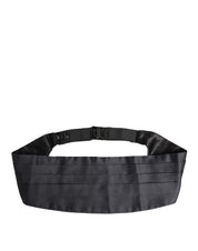 Dolce & Gabbana Dark Blue 100% Silk Belt Waist Cummerbund