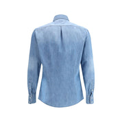 Brunello Cucinelli Light Blue Denim Shirt
