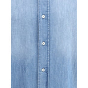 Brunello Cucinelli Light Blue Denim Shirt