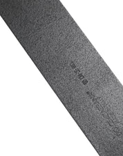 Dolce & Gabbana Black Leather Classic Metal Buckle Belt