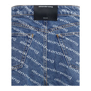 Alexander Wang Blue Cotton Bermuda Shorts