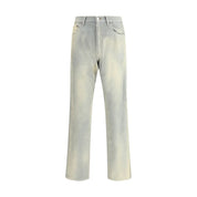 Prada Light Blue Cotton Casual Pants