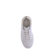 Jimmy Choo White Calf Leather Bos Taurus Chunky Sneakers