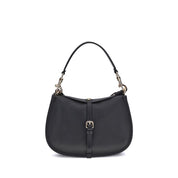Etro Black Calf Leather Bos Taurus Shoulder Bag