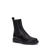 Tod's Black Calf Leather Bos Taurus Chelsea Boots