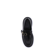 Tod's Black Rubber Platform Loafers