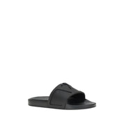 Valentino Garavani Black Rubber Sandals