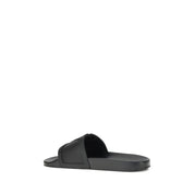 Valentino Garavani Black Rubber Sandals
