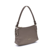 Coccinelle Gray Calf Leather Bos Taurus Shoulder Bag
