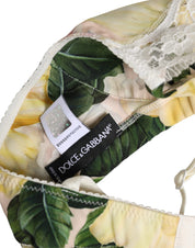 Dolce & Gabbana Multicolor Floral Print Non Wire Bra Underwear