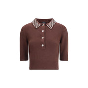 PINKO Brown Nylon Sweatshirt