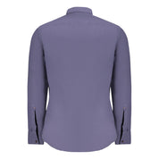 Hugo Boss Blue Cotton Men Shirt