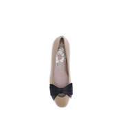 Valentino Garavani Brown Calf Leather Bos Taurus Ballet Flats