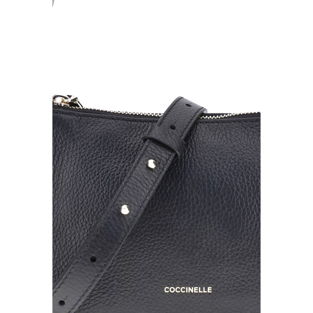 Coccinelle Black Calf Leather Bos Taurus Shoulder Bag
