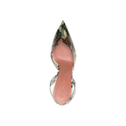 Amina Muaddi Holli Glass 95mm Snakeskin-effect Pumps