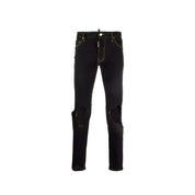 Dsquared² Black Cotton Slim Fit Jeans