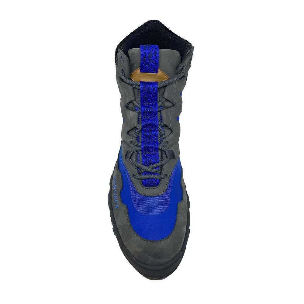 Versace Leather Suede Hiking Boots