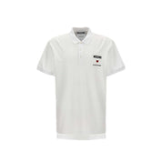Moschino Couture White Cotton Polo Shirt