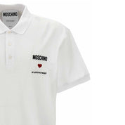Moschino Couture White Cotton Polo Shirt