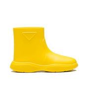 Prada Yellow Rubber Rain Boots