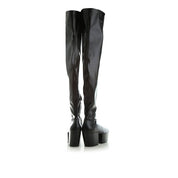 Prada Black Calfskin Over The Knee