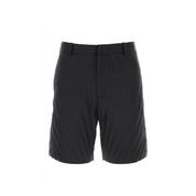 Valentino Black Nylon Bermuda Shorts