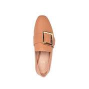 Bally Beige Calfskin Slip-On Loafers