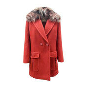 Fendi Red Virgin Wool Coat